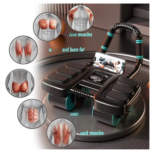 Coosport מפעל כושר ישיר חדש 4 גלגל abs רולר פלדה גלגל בטן גלגל eva מכונת שקופיות - Product Image 6