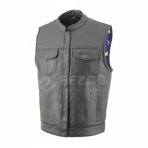 Bonne qualité 100% hommes en cuir gilet à la mode décontracté hiver vêtements d'extérieur respirant et prix raisonnable vêtements pour hommes - Product Image 1