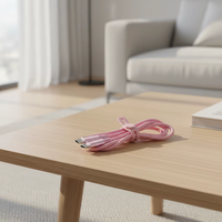 Kabel USB2.0 PD 240W Tipe-C ke Tipe-C, Pelindung Kepang, Jaket PVC, Konduktor Tembaga Murni, Bersertifikasi CE ROHS/FCC, Ramah Lingkungan, Pengisian Cepat