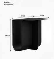 Table d'appoint moderne de style minimaliste Table basse en ferronnerie de rangement créative pour canapé de salon Coin créatif