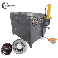 Machine de recyclage de déchets d'huile à moteur Split Core Engine Composant Motor Cutting Copper Stator Wrecker Pulling Recycling Machine