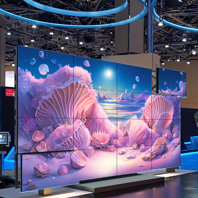 BOE 55 Inch 3.5mm Frameless IPS LCD Video Wall Panel 2x2/3x3 120Hz Refresh Rate HAG Coating Android OS 4GB RAM Indoor Adobe RGB