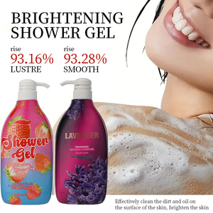 Gel douche apaisant à la lavande, échantillon personnalisé Rabler en gros, 100% naturel, blanchissant, nettoyant en profondeur, gel douche lissant - Product Image 3