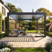 Pergola en aluminium résistante aux ouragans, design écologique pour restaurant, balcon, jardin, auvent extérieur