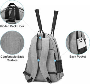 Free sample Simple Fashion Wholesale Custom Waterproof Dustproof Casual Sports <b>Bag</b> 6 Racket <b>Bag</b> Head Beach Tennis <b>Bags</b> - Product Image 2