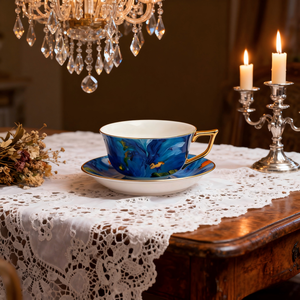 Tazzine da Caffè Ecologiche in Porcellana Bone China Yayu Gao, Design Contemporaneo con Piattini, Confezione Regalo per Tè del Pomeriggio Inglese - Product Image 2
