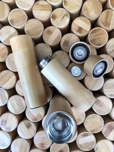 BOUTEILLE D'EAU EN BAMBOU CHAUD ISOLATION THERMIQUE ÉCOLOGIQUE THERMOS avec COUVERCLE EAU BOUILLANTE SÛRE - Product Image 6