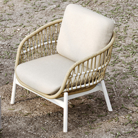 Premium Balkon Terrasse Rattan Wasserdichtes Modernes Luxuriöses Outdoor-Sofa Garten-Sofagarnitur Möbel für Draußen