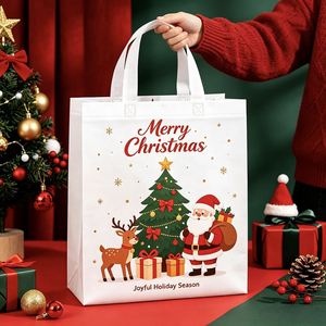 Wholesale Biodegradable Recyclable Durable Large Non-Woven Tote <b>Bags</b> High Quality for Christmas Presents and <b>Gifts</b> - Product Image 3