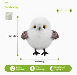 Juguete Inteligente para Gatos con Sonido de Pájaros, Juguete de Peluche de Gorrion Interactivo Automático con Sensor de Vibración para Gatitos - Product Image 4