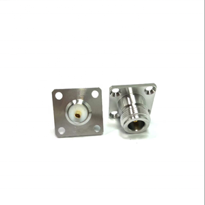 N femelle 7/16 <span class=keywords><strong>DIN</strong></span> <span class=keywords><strong>prise</strong></span> <span class=keywords><strong>jack</strong></span> 4 trous montage sur panneau à souder connecteur à bride rf - Product Image 6