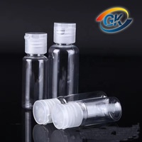 Bouteille en plastique transparente PET vide avec bouchon à clapet, 30 ml, 50 ml, 100 ml, 120 ml, 200 ml, 250 ml