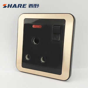 Condividi qualità garantita colore nero BS standard condizionatore d'aria 3 Pin spina 15 A presa commutata 86*86 con Rohs/CE/sciabola - Product Image 6