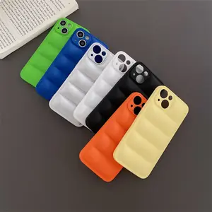 Newest TPU Protective Down Jacket Luxury Design Shockproof TPU Case For iPhone 12 13 14 Pro max