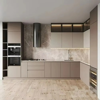Meubles sous-évier modulaires en verre, gain de place, avec tiroir coulissant et robinet, pour petite cuisine