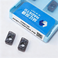 HADSTO Original APMT1135PDER-FM HS5130 APMT1135 Plaquettes en carbure pour outils de tournage et de fraisage CNC, Lames de coupe pour tours et fraiseuses
