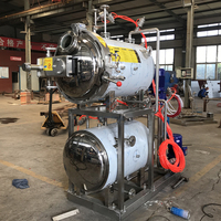 Bain-marie industriel pot de stérilisation stérilisateur à vapeur à pression verticale machine de stérilisation commerciale à jet d'eau chaude