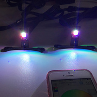 Objectif de projecteurs de voiture avec des yeux de diable colorés RVB de 2.5 pouces led
