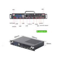 Lecteur OPS compact pour la signalisation numérique, la salle de réunion et l'éducation, Intel I7 12th Gen 4K Output HD DP