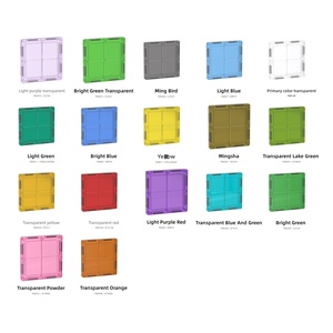 Bloques Magnéticos de Construcción de 7.5cm, Transparentes, de ABS, Cuadrados, Triangulares, con Ventana, Base para Coche, Juguete Educativo STEM para Niños, Venta al Por Mayor, Personalizado - Product Image 3