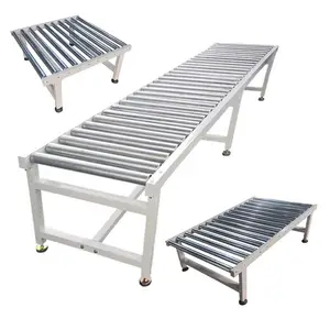 Customized Adjustable Height Food Grade Assembly Line Intend Intended Manual Inspection Running Roller conveyor