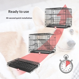 Jaula Plegable de Alambre de Hierro para Perros y Gatos, Jaula para Mascotas Pequeñas y Medianas para Uso Doméstico en Interiores - Product Image 3