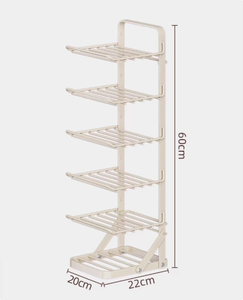 Scaffale Pieghevole Multifunzionale da Parete per Cucina, Portapiatti <span class=keywords><strong>a</strong></span> Più Livelli per Preparazione e Conservazione - Product Image 4