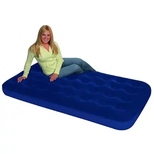 Nhà Máy Tùy Chỉnh Downy Đổ Xô Không Khí Bơm Hơi Giường Đôi Kích Thước Airbed Với Bên Trong Cuộn Dây Đồ Nội Thất Nhà Cắm Trại Nệm