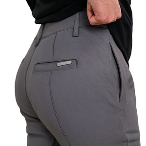 กางเกงขายาวทรงสกินนี่สำหรับผู้ชาย สไตล์ลำลอง แฟชั่น คุณภาพสูง รับผลิตตามแบบ (OEM) พร้อมปักโลโก้ โรงงานผลิตกางเกงชิโน่สำหรับผู้ชาย - Product Image 5