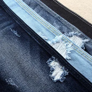Colorful backside cotton slub stretch denim fabrics for lady jeans and hot pants