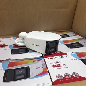 <span class=keywords><strong>Hikvision</strong></span> DS-2CD1T83G2P-LIUF/SL 8MP 4K 180 °   Caméra IP panoramique, détection humaine/véhicule AcuSense, stroboscope rouge-bleu, PoE, IP67 - Product Image 2