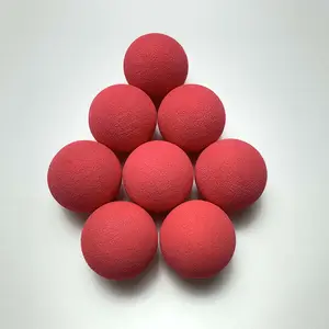 Hot Selling Colorful Elastic Rubber Band Bouncy Ball Solid High Rubber Balls Toy Sponge Massaging Eva Ball