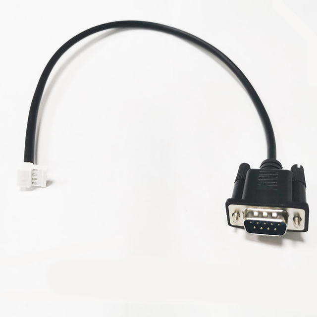 High Quality RS232 Serial D-Sub VGA DB9 9pin Male to White 4pin 3-640441-4 Connector Adapter Wiring Harness Cable 40cm