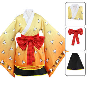 Anime Kamado Tanjirou Demon Slayer <span class=keywords><strong>Cosplay</strong></span> Costume Kimetsu no Yaiba Costume Halloween Kamado Nezuko Agatsuma <span class=keywords><strong>Zenitsu</strong></span> - Product Image 4