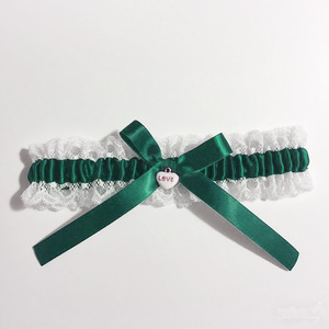 Conjunto de liguero de encaje azul personalizado para novia, regalo de liguero nupcial - Product Image 4