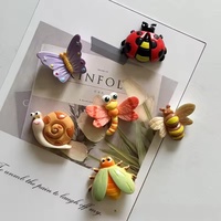 Imanes Divertidos y Dulces de la Serie de Insectos, Mariposa, Mariquita, Imanes Creativos para Refrigerador, Mini Imanes Decorativos para Nevera