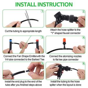 Kit d'irrigation goutte-à-goutte 30m 3/4 pouce, système d'arrosage double tuyau PVC pour plantes en pot d'extérieur - Product Image 3