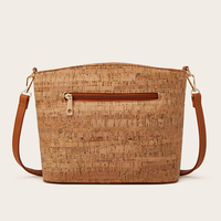 Tas Selempang Wanita Model Retro Cetak Kecil, Tas Bahu Cork Fashion Wanita, Mewah, Laris Manis