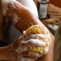 Éponge de mer douce naturelle, éponge en mousse de mer naturelle molletonnée organique, vente en gros, g