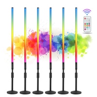 شحن مجاني الولايات المتحدة الأمريكية 6 حزمة + شريط إضاءة لاسلكي Rgb مع حالة تغيير اللون nej حزب الأحداث ضوء المسرح