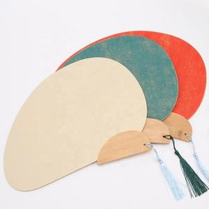 Abanico de Cartón Grueso de Buena Calidad Personalizado, Abanico de Papel de Arroz de Doble Cara Pintado a Mano, Caligrafía, Pintura China Semi-Preparada - Product Image 3