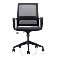 Chaise de bureau ergonomique au design moderne avec support lombaire, chaise pivotante réglable en maille pour l'exportation mondiale, matériau en tissu
