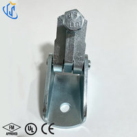 Connecteur structurel anti-oscillation UTT10 en acier au carbone électrogalvanisé pour fixation de tuyaux d'incendie (pouces/métrique)