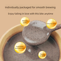 Poudre de Polygonatum cinq en un : graines de sésame noir, riz noir, haricots noirs – Boisson petit-déjeuner, substitut de repas, poudre nutritive 250g