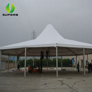 Tenda a baldacchino pop-<span class=keywords><strong>up</strong></span> 10x10m personalizzabile in fibra di vetro e poliestere, impermeabile, per glamping <span class=keywords><strong>4</strong></span> stagioni, esposizioni all'aperto, facile da montare - Product Image 1