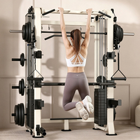 Station de musculation multifonctionnelle en acier moderne avec système de poulies et banc de musculation pour la maison et les salles de sport commerciales