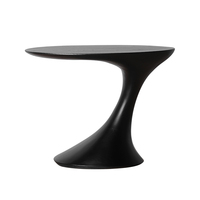 Table d'appoint en bois massif style Wabi Sabi, table d'angle créative de designer rétro