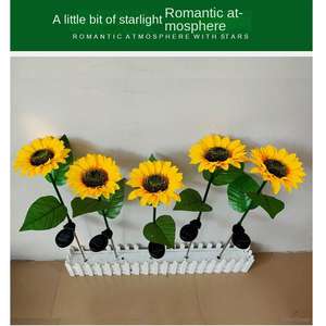 Sunflower <b>Solar</b> DC IP65 Waterproof Outdoor Garden Path <b>Lamp</b> with LED Dusk to Dawn Lighting - Product Image 4