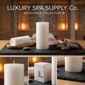 Bougies Pilier Décoratives <span class=keywords><strong>en</strong></span> Cire de <span class=keywords><strong>Paraffine</strong></span> Blanche, <span class=keywords><strong>Bougie</strong></span> Cylindrique Blanche, <span class=keywords><strong>Bougie</strong></span> <span class=keywords><strong>en</strong></span> <span class=keywords><strong>Gros</strong></span> - Product Image 3