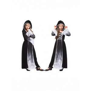 Disfraz de Esqueleto para Niñas de Halloween en Stock, Atuendo de Calavera Aterrador con Vestidos y Trajes para Actuaciones de Mascarada - Product Image 1